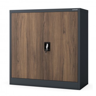 Szafka biurowa Eco Design Beata 90x40x93 cm antracyt/orzech